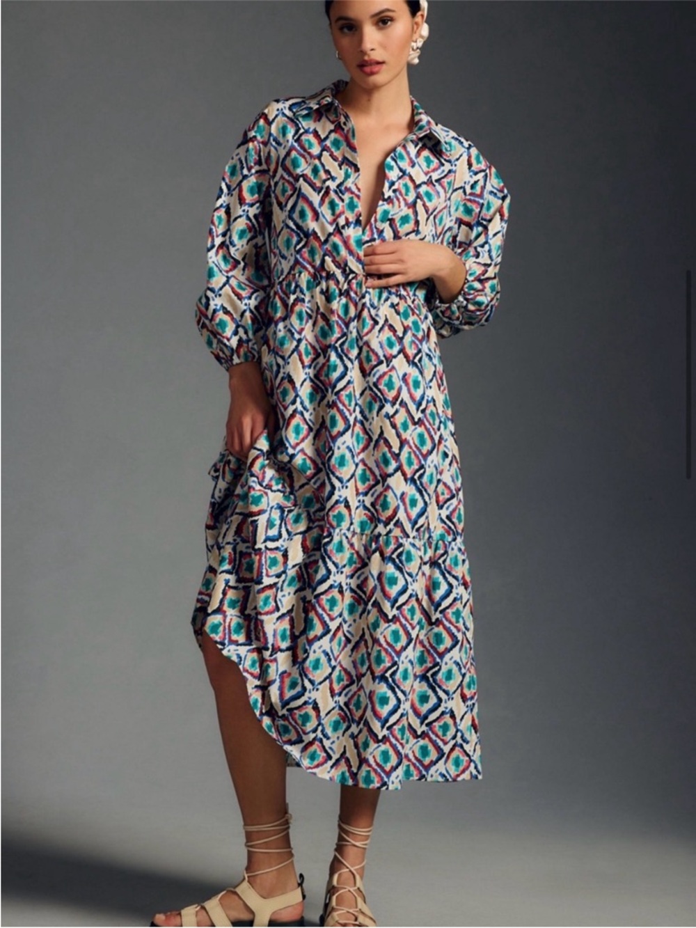Anthropologie The Bettina Shirt Dress- Size Small